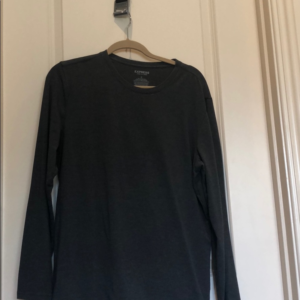 Express long sleeve gray shirt